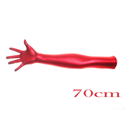 High-gloss Gold Foil Stamping And Elbow-length Costume Gloves