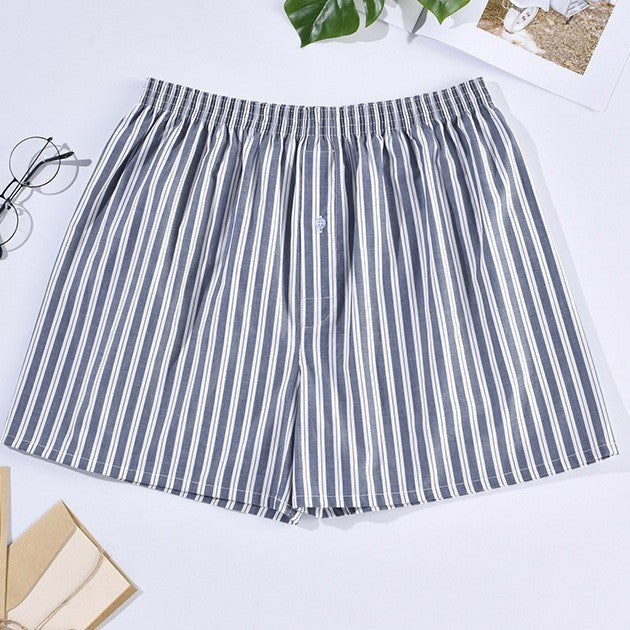 Men's Casual Arrow Print Plaid Boxer Briefs