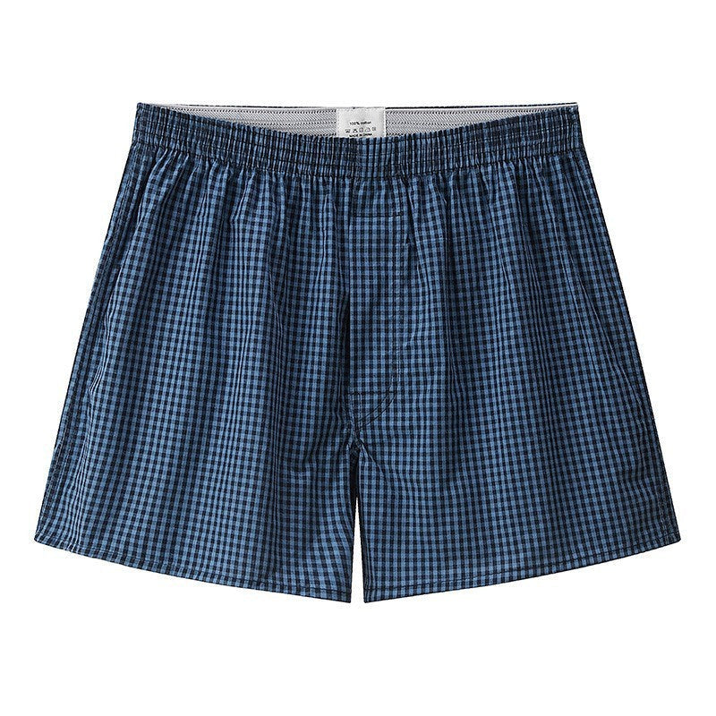 Men's Casual Arrow Print Plaid Boxer Briefs
