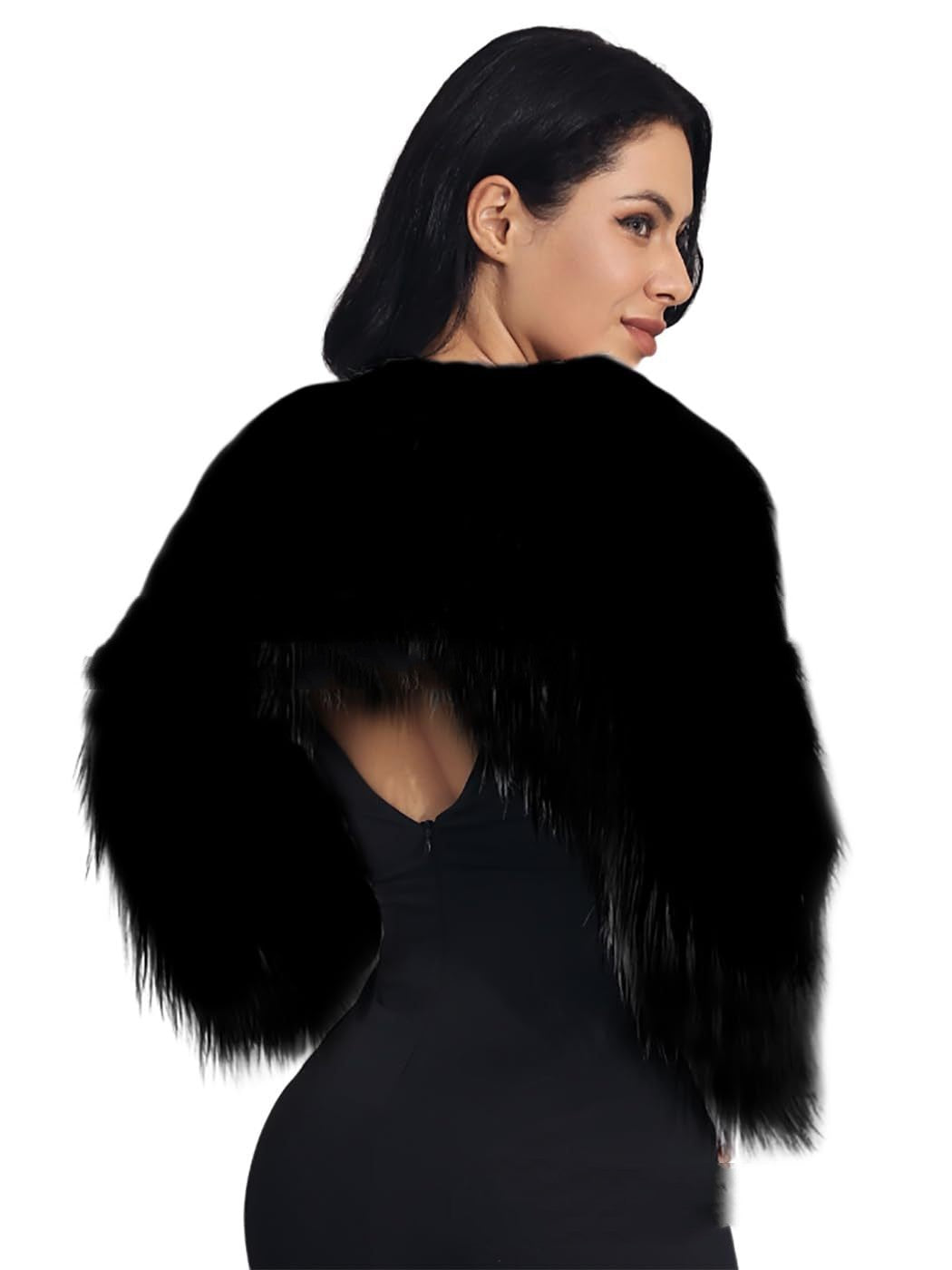 Ultra Short Faux Fur Coat Women's Clothing