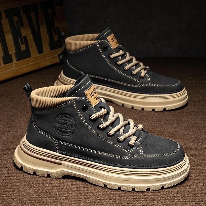 Men's British-style Retro Mid-height Dr Martens Boots
