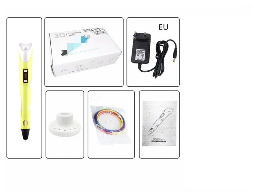 Children's 3D Printing Pen and Brush Toy Set