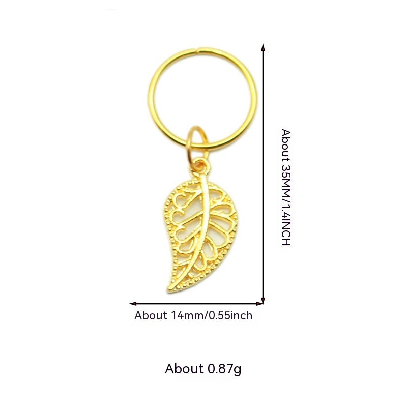 XINGX Lightning Shell Hair Ring with Small Pendant