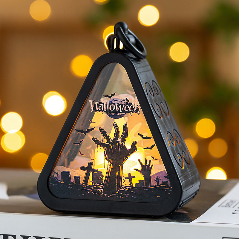 Halloween Decorations Portable Pumpkin Lanterns Halloween Gifts Halloween Desktop Ornaments Layout Props