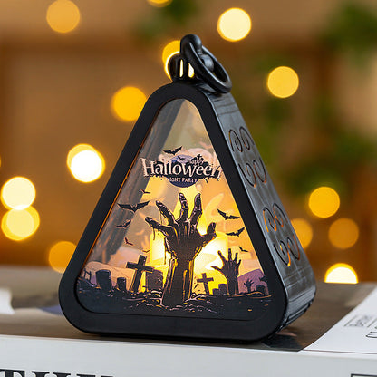 Halloween Decorations Portable Pumpkin Lanterns Halloween Gifts Halloween Desktop Ornaments Layout Props