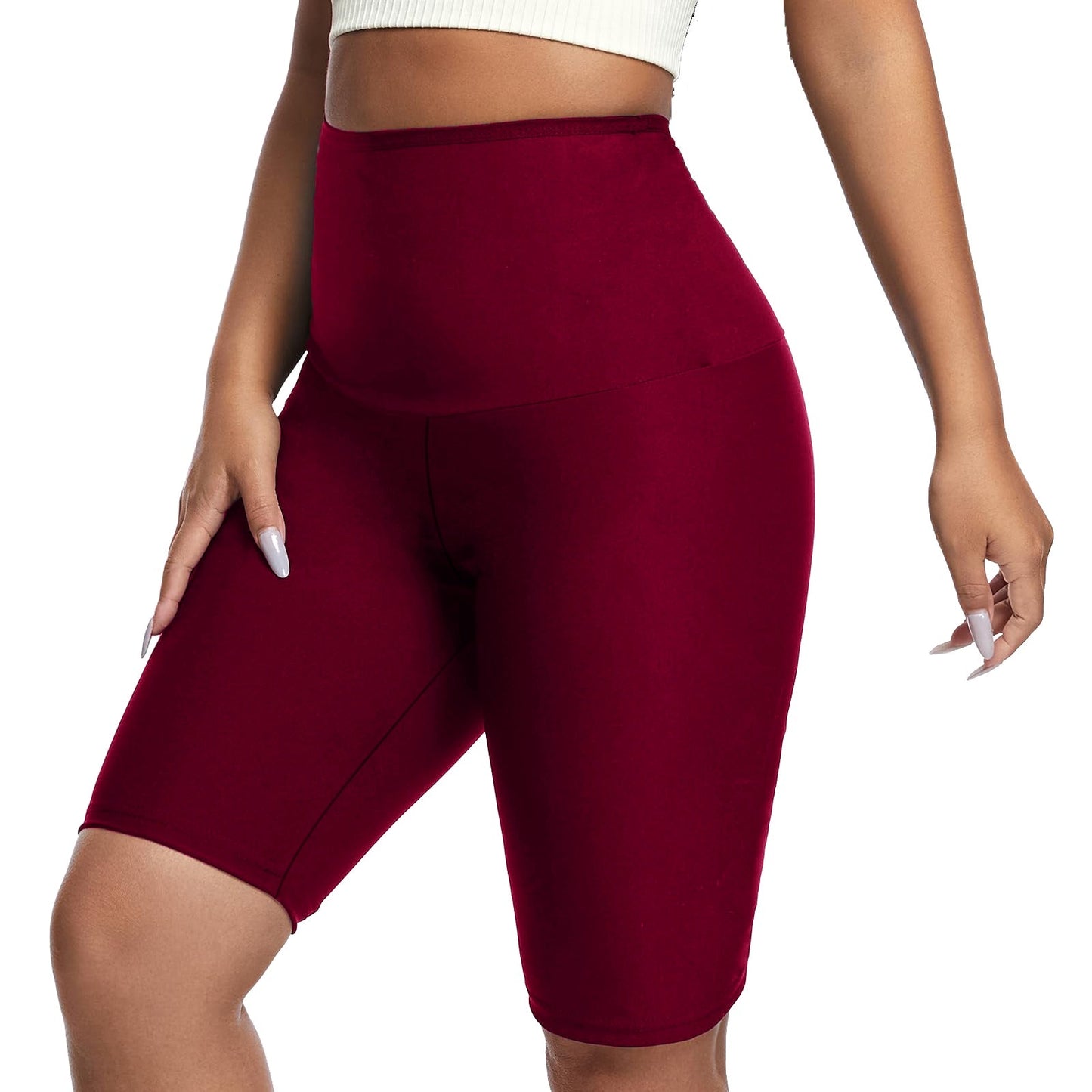 Plus Size Women Sauna Sweat Shorts High Waist Thermo Waist Trainer Slimming Compression Workout Body Shaper