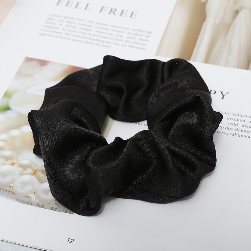 Girly Solid Color Large Intestine Hair Ring