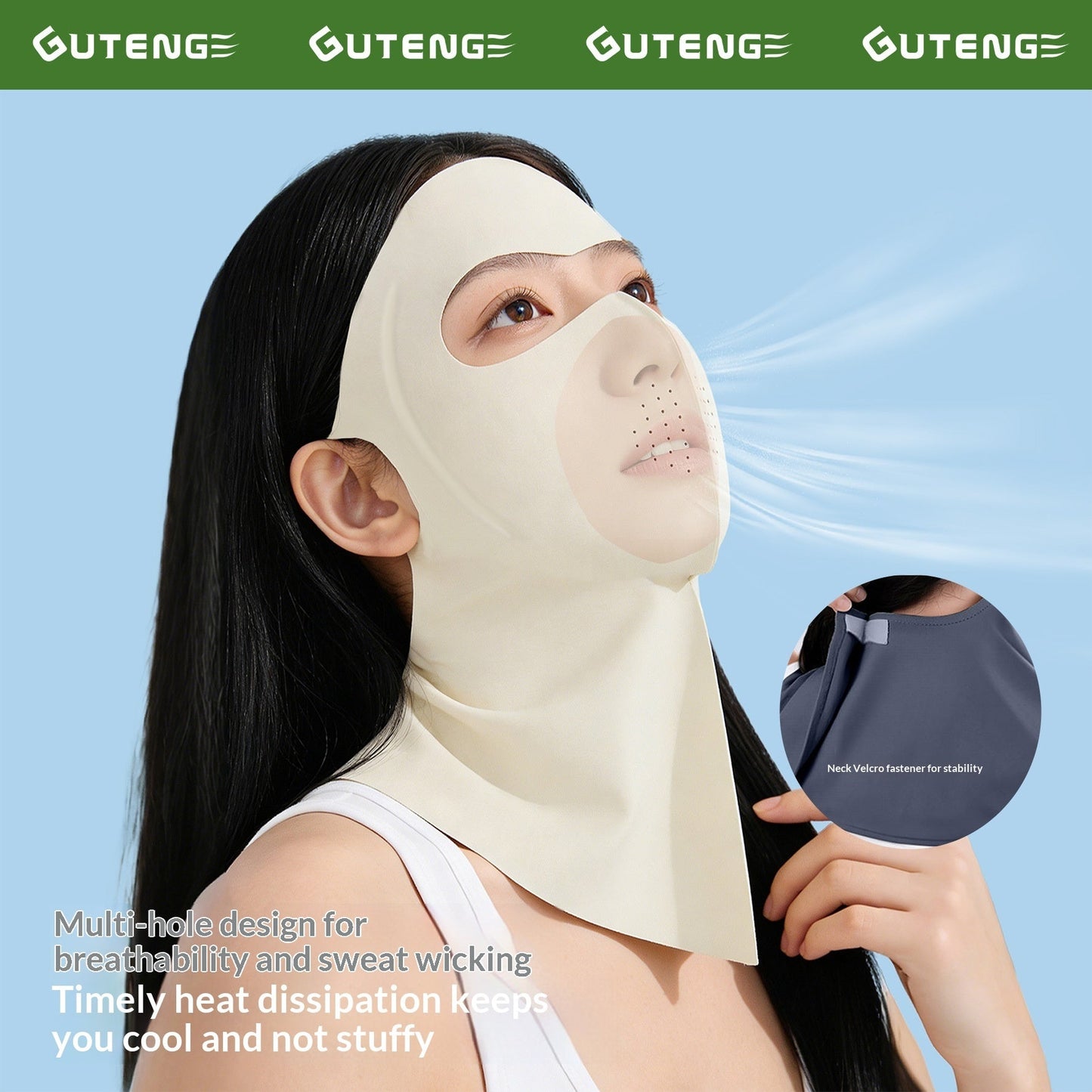 Summer Ice Silk Sun-Protective Face Mask For Women