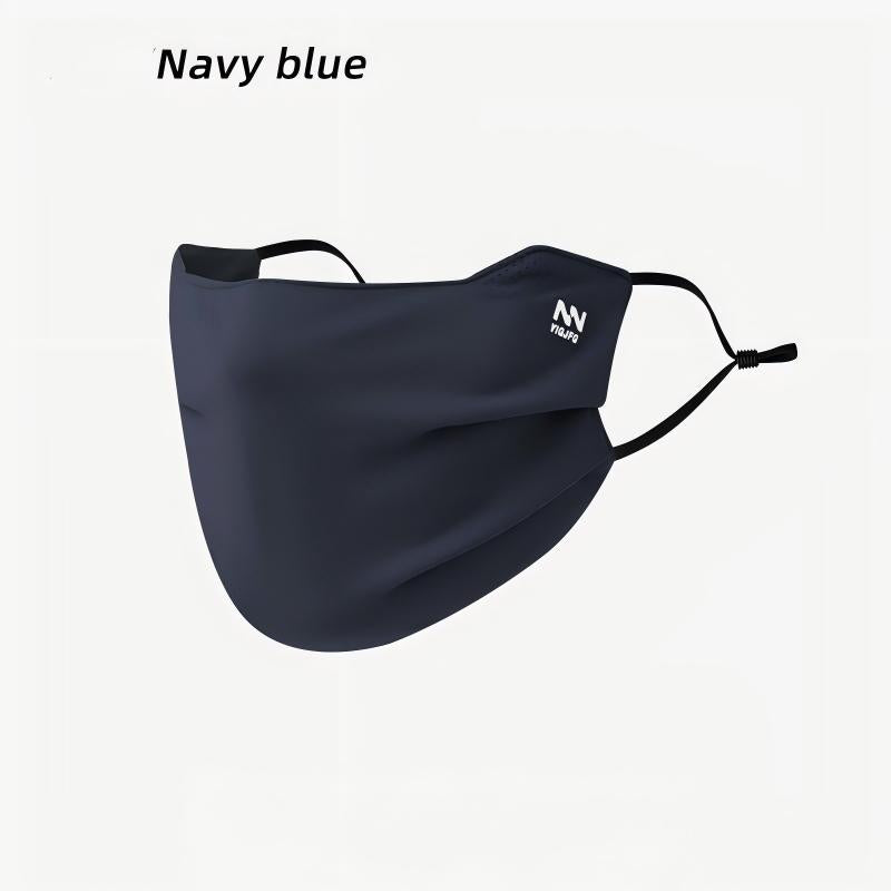 Mens Sun-Protective Breathable Cycling Mask In Cool Silk Fabric With Eye-Covering Design Washable