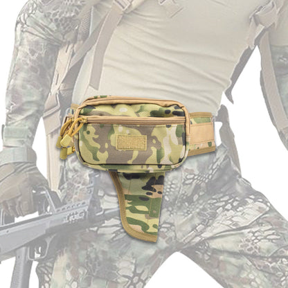 Outdoor Tactical Waist Pouch With Hidden Holster Multi-Functional Expandable Storage Bag