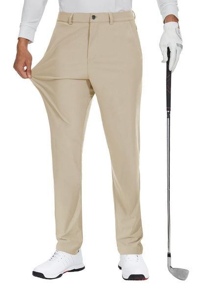 New Men's Outdoor Elastic Quick-Drying Golf Formal Pants Work Business Casual Comfortable Lightweight Trousers