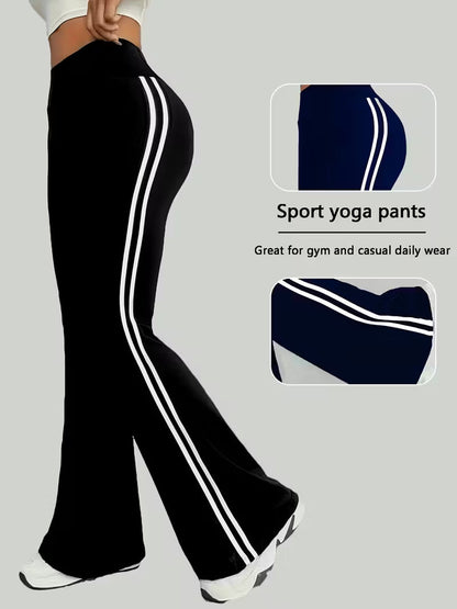 Cross-Border High-Waisted Wide-Leg Pants, Sports Outdoor Yoga Pants, New Fitness Wear, Casual Clothing For Women
