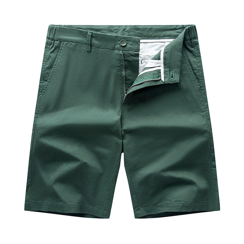 Men's Cotton Shorts Business Casual Simple All-match Loose Plus Size Shorts Outer Wear