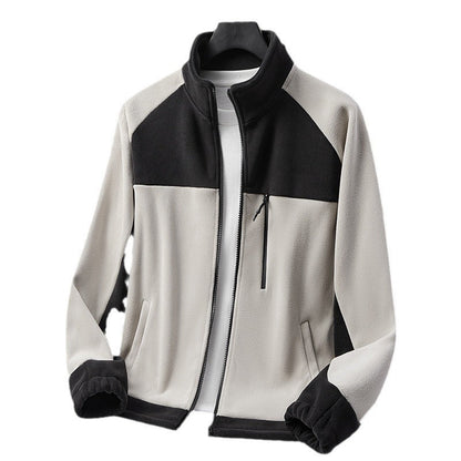 Fleece-lined Polar Fleece Casual Couple Loose All-matching Warm Trendy Tops
