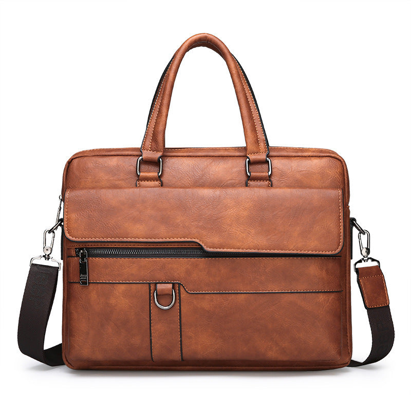 Mens Fashionable Shoulder And Crossbody Business Bag