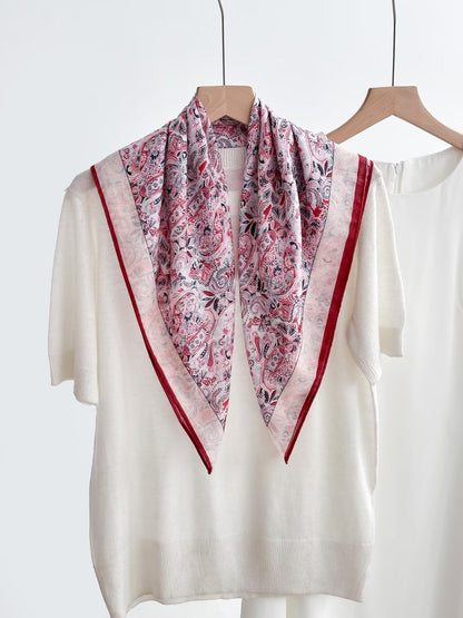 Women's Vintage High-end Outer Silk Scarf