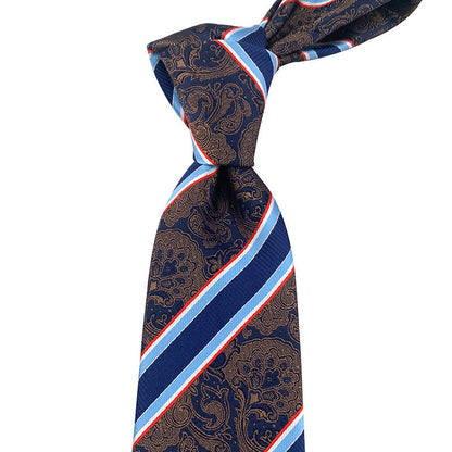 British Gentleman-style Striped Mens Tie For Suiting And Streetwear Coordination