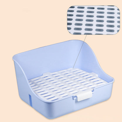 Rabbit Litter Box Bunny Corner Toilet Box Potty Trainer For Hamster Guinea Pig Ferret Rat Chinchialla Cage Pan