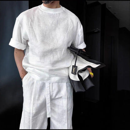 Linen Old Money Style Casual Suit For Men