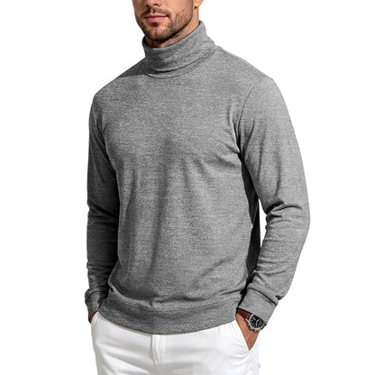 Simple Versatile Loose-fitting Skin-friendly Wool Fleece With A Turtleneck And Long Sleeves