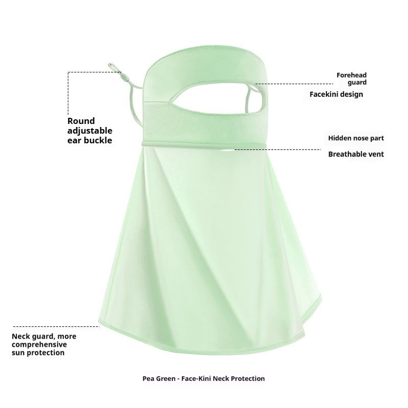 Sunscreen Face Mask For Women Summer UV Protection