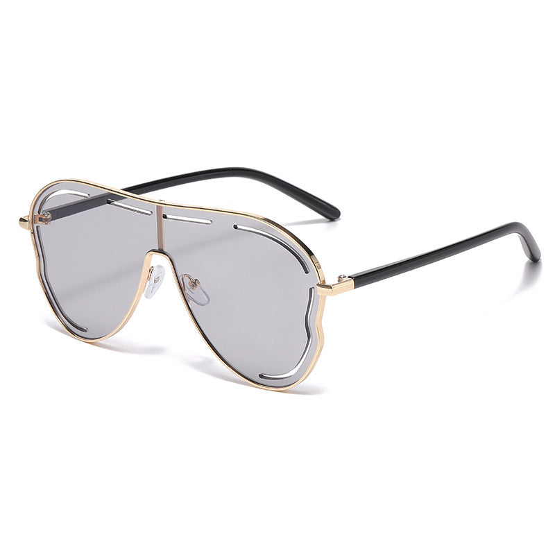New European And American-style One-piece Oversized Frog-shaped Sunglasses