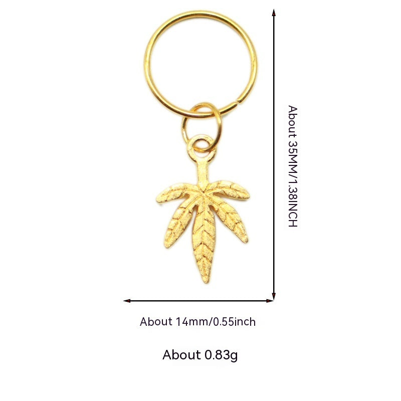 XINGX Lightning Shell Hair Ring with Small Pendant