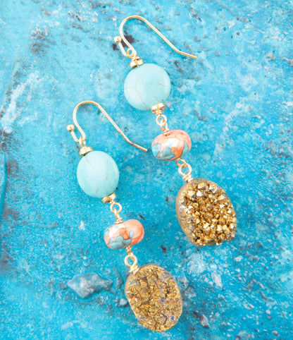 Druzy Drops Earrings