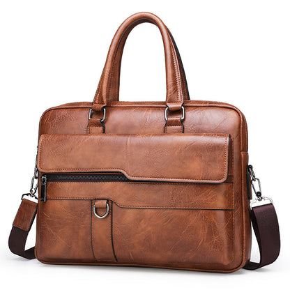Mens Fashionable Shoulder And Crossbody Business Bag