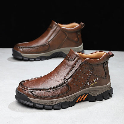 Mens Casual Metal Ankle Boots