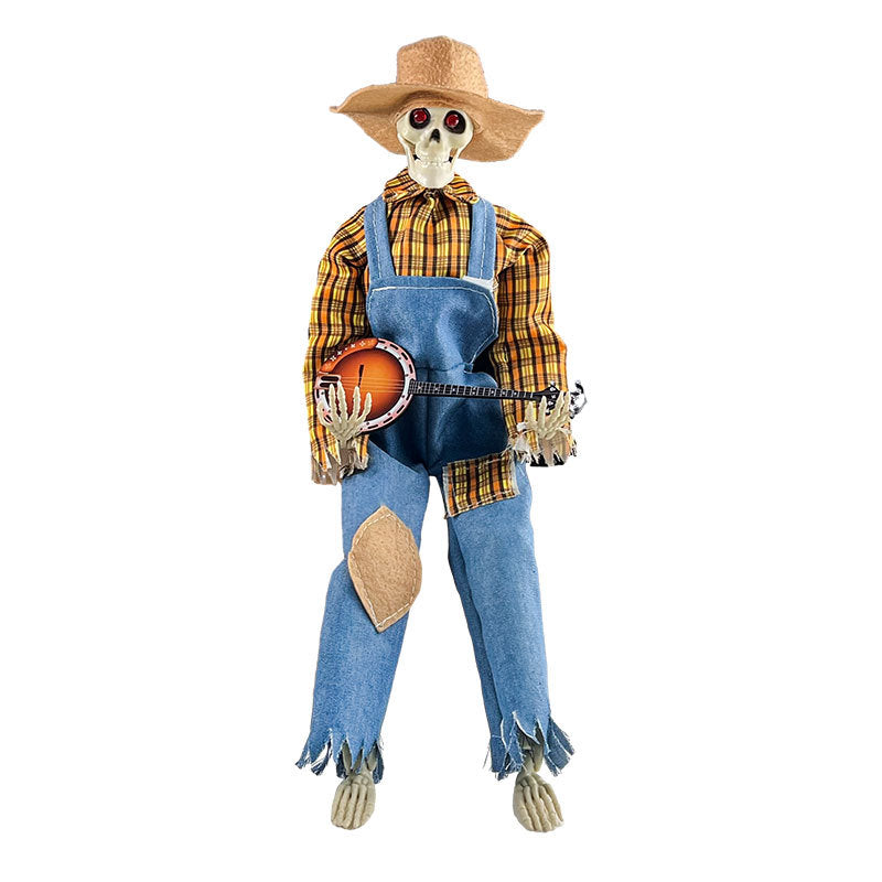 Luminous Skull Skeleton Decoration - Glowing Eyes for Halloween