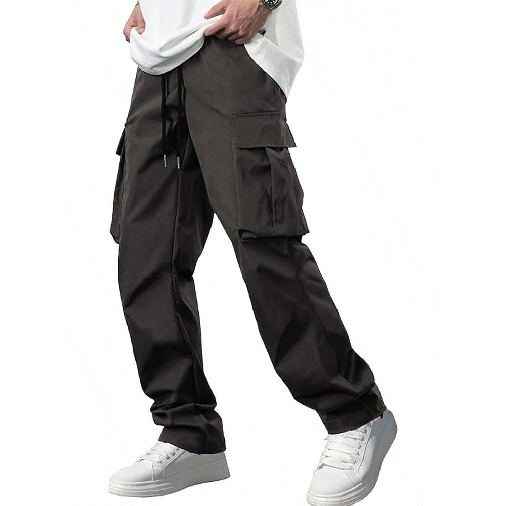 Men's Leisure Cargo Drawstring Pants