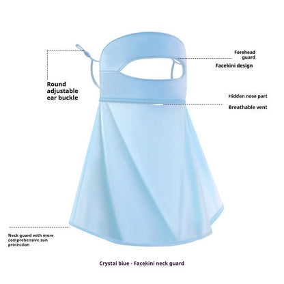 Sunscreen Face Mask For Women Summer UV Protection