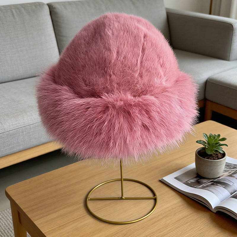 Winter And Autumn Plain-color Plush Mongolian Hat With Added Insulation And Thickening For Warmth. Fashionable And Versatile, Suitable For All Occasions. Anti-freezing And Ear-protection Hat