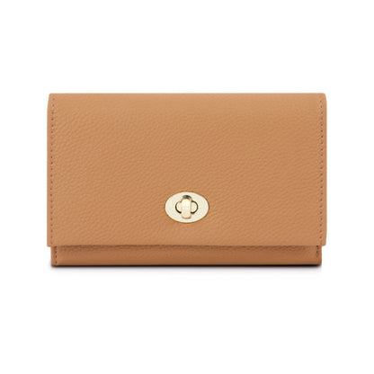 Luxury Leather Influencer-Style Womens Wallet With A Lock Closure