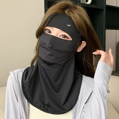 Summer Ice Silk Sun-Protective Face Mask For Women