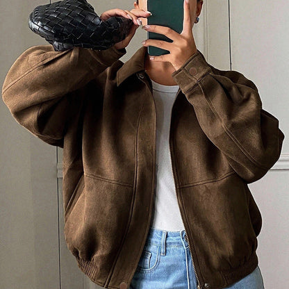 Women's Casual Versatile Suede Casual Jacket