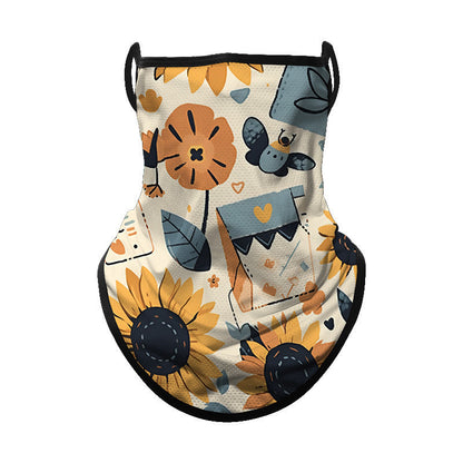 Motorcycle Riding Sun-Protective Face Mask Ear-Hanging Headscarf For Women