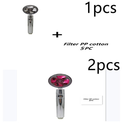 Turbo Propeller Shower Head Handheld High Pressure