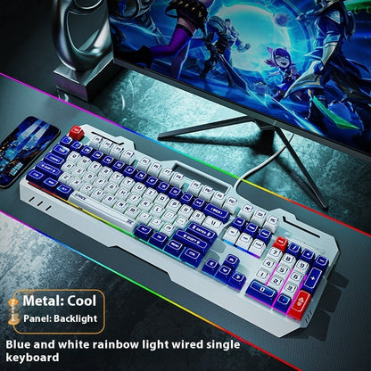 Keyboard Wired Mechanical Feeling Gaming Electronic Sports Desktop Computer Mute