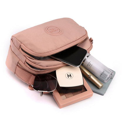 Colorful Fox New Fashion Mobile Phone Bag Women's Multi-Layer Simple Satchel Shoulder Bag Water-Repellent Crossbody Bag