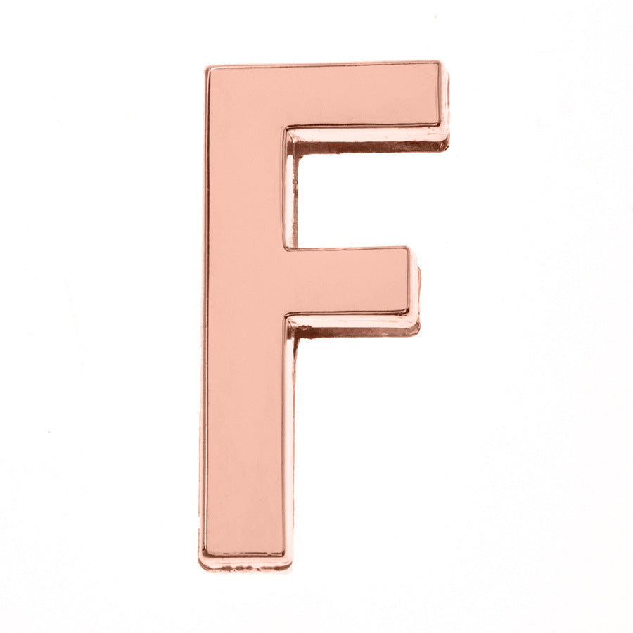DIY Letter Keychain Glossy Ornament Accessories