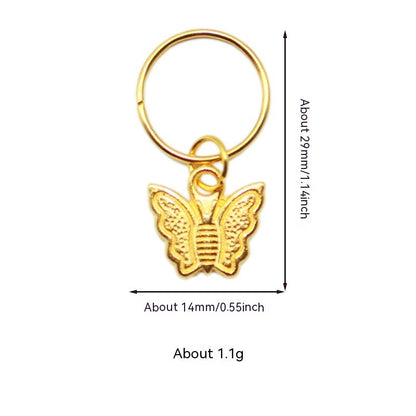 XINGX Lightning Shell Hair Ring with Small Pendant