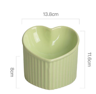 Pet Ceramic Bowl With Inclined Mouth Practical Durable Daily Indoor Pet Products
