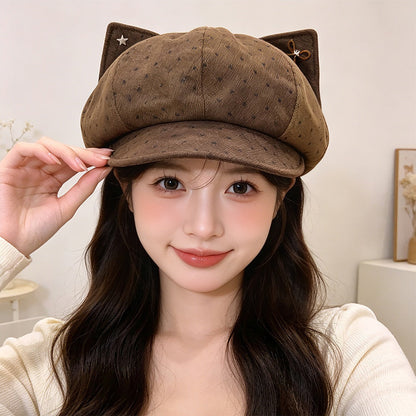 American-style Holey Letter Patch Rivet Baseball Cap With Washed-out Distressed Retro Trend Soft Top Baseball Cap Suitable For Outdoor Use And Versatile For All Occasions