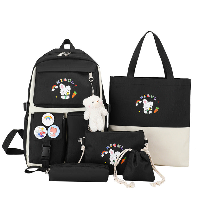 Girls Fashion Cartoon Large Capacity Backpack