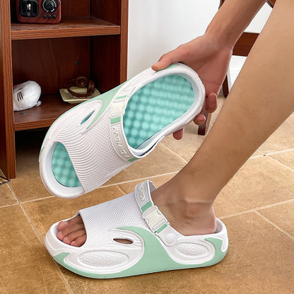Mens Soft-Soled Non-Slip Foot-Massage Dual-Wear Sports Sandals