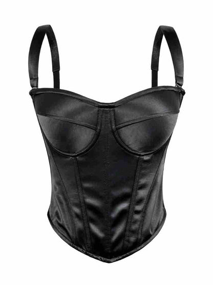 High-End Solid Color Fishbone Bra, Summer Slim-Fit Camisole, Everyday Wear Tube Top For Women With Chest Pads
