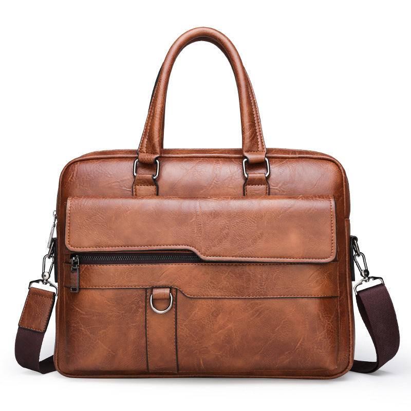 Mens Fashionable Shoulder And Crossbody Business Bag