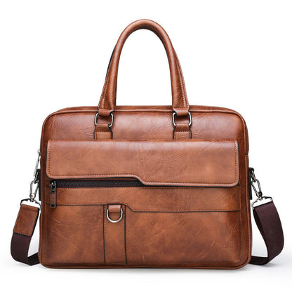 Mens Fashionable Shoulder And Crossbody Business Bag